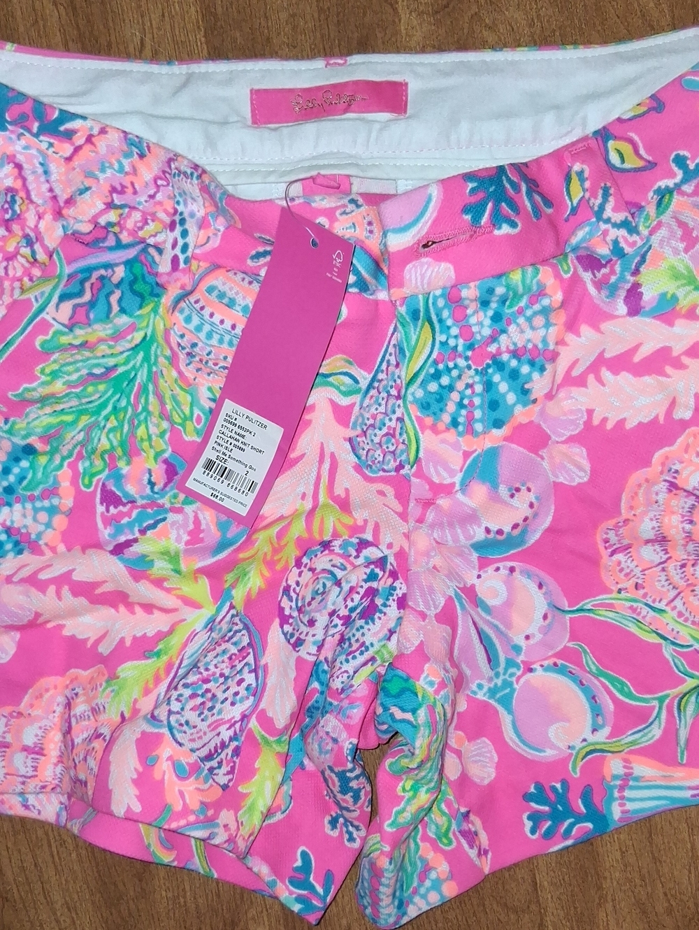 Lilly Pulitzer Callahan Shorts(Pink Isle, Shell Me Something Good)